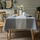 Axya Diamond Jacquard Japanese Style Tablecloth for Dining Table Rectangular