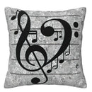 Retro Music Cassette & Vinyl Pillows Cushion Cover for Sofa, Bedroom & Car