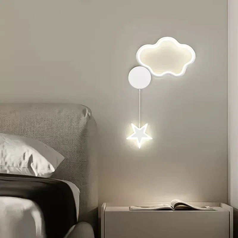 Axya LED Cloud Star Moon Wall Lamp for Room Decor