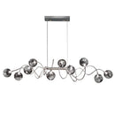 Axyaa Glass Pendant Chandelier for Living Room LED Dining Bedroom Café Décor