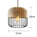 Axyaa Hemp Rope Weave Pendant Lights - Modern LED Living Room Dining Decor