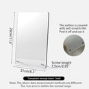 Axyaa Acrylic Memo Board with Magnetic Desktop Design - Clear, Reusable & Writable