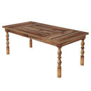 Axyaa 62" Farmhouse Wood Patio Dining Table, Seats 4-6, Indoor/Outdoor Picnic Table
