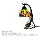 Axyaa Tiffany Cat Table Lamp: LED Vintage Creative Light for Home Bedroom