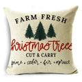 Axyaa Festive Christmas Tree Pillow Cover for Home Decoration
