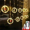 Axyaa Christmas LED Star Curtain Lights: Festive Room & Garden Atmosphere Lighting