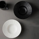 Axyaa Solid Color Rock Texture Ceramic Dinner Plate Soup Pasta Salad Molecular Cuisine Specialty Tableware