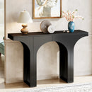 Axyaa 47" Black Console Table with Arch Base, Modern Entryway Hallway Sofa Table