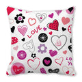 Heart Print Pillowcase for Home Decor by Axyaa - Love Cushion Cover