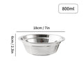Axyaa Stainless Steel Salad Bowls | Large Capacity Food Containers | Kitchen Tableware