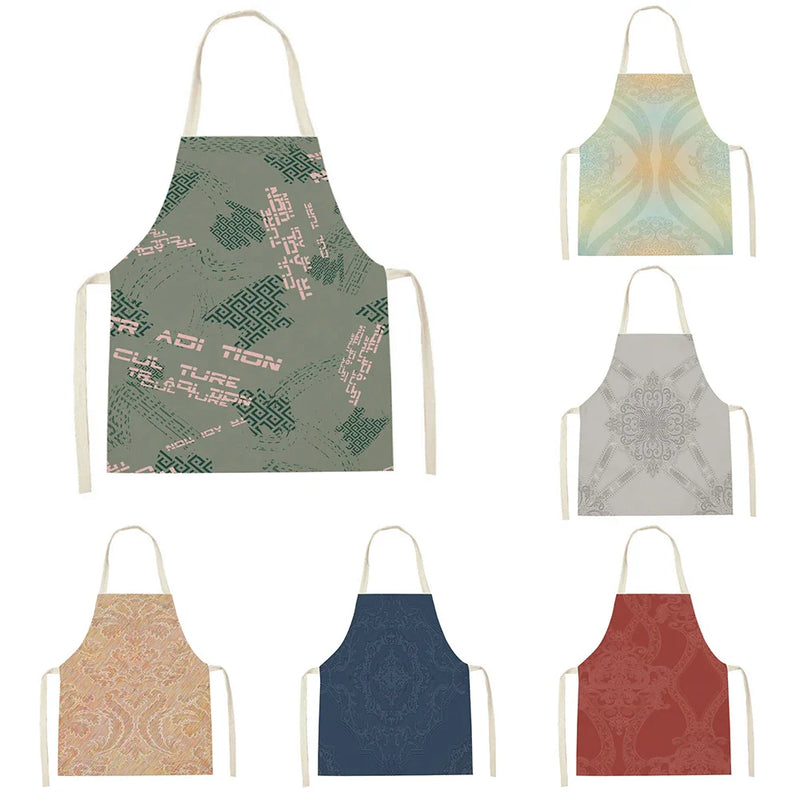 Axyaa Red Flower Kitchen Apron for Adults and Kids