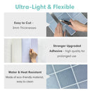 Axyaa 3D Tile Stickers, Waterproof Self-Adhesive Backsplash for Kitchen & Bathroom