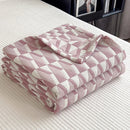 Axyaa Boho Cotton Throw Blanket for Bed Couch All Seasons Lightweight Quilt