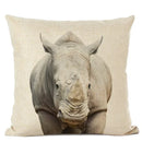 Axyaa Cute Animal Parrot & Deer Linen Pillowcase for Bedroom & Living Room