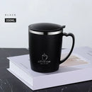 Axyaa Double Wall Stainless Steel Thermal Coffee Cup with Handle and Lid