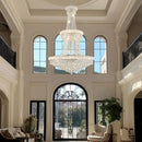 Axyaa Brass Gold Silver Crystal Chandelier Pendant Dimmable Ceilings Lustre
