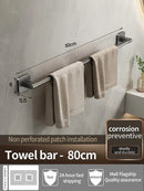 Axyaa Bathroom Towel Bar/Hook/Rack Set for Easy Installation and Organization