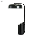 Axyaa Marble Base Iron Art Table Lamp LED E27, Minimalist Design for Bedroom or Living Room