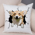 Axyaa Cute Dog Print Pillow Case for Home Decor and Comfort