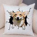 Axyaa Cute Dog Print Pillow Case for Home Decor and Comfort