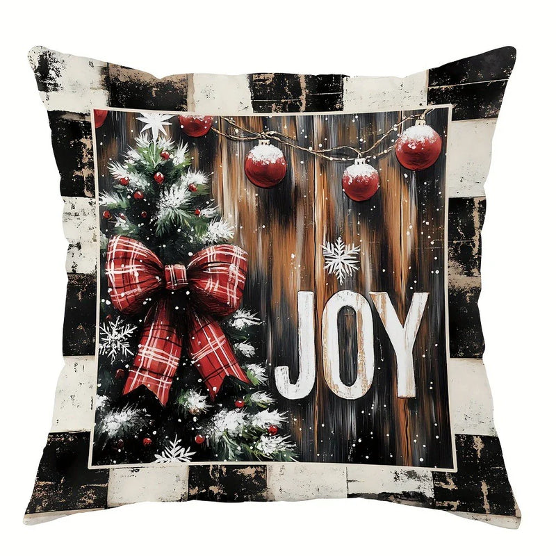Axyaa Christmas Theme Pillowcase Gift Home Decor Sofa Cushion Cover
