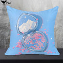 Axyaa Patterned Cushion Cover 45*45 for Sofa, Square Decor Pillowcases