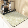 Axyaa Flowers Pattern Kitchen Absorbent Drying Mat: Stylish Table Decor & Accessory
