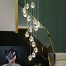Axyaa Crystal Chandelier Pendant Lights for Luxury Villa, Home Decoration, LED Lamps