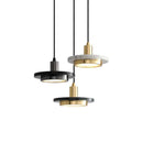 Axyaa Gold Copper Marble Chandelier for Home Cafe Decoration