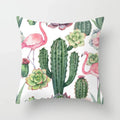 Axyaa Cactus Flower Succulent Plant Pillow Cover - Home Decorative Cushion Cover