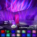 Axyaa Aurora Galaxy Night Light Projector - RGB Water Ripple LED Ambiance