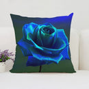 Axyaa Roses Flowers Pillow Cover, 45x45, Living Room Cushions, Aesthetic Decor
