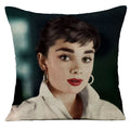 Audrey Hepburn Plush Cushion Cover by Axyaa - Home Decor Sofa Pillow Cover
