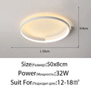 Axyaa LED Ceiling Lamp: Modern Minimalist Round Nordic Design for Living Room Bedroom Dining Lighting