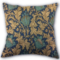 Axyaa Peach Leather Velvet Pillow Case Set - William Morris Design