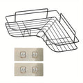 Axyaa Bathroom Triangle Storage Rack Shower Caddy Shelf Wall Hanging Organizer