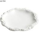 Axya Ceramic Irregular Shape Dinner Plate Set