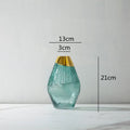Axyaa Transparent Glass Vase Flower Arrangement Home Decor Accessory