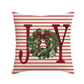 Axyaa Christmas Joy Snow Holiday Pillow Cover for Sofa Couch