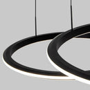 Axyaa Dimmable LED Ring Ceiling Chandelier with Remote Control for Home Decor Lighting