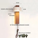 Nordic Modern Wood & Stone Wall Sconce Aplique Pared by Axyaa