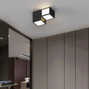 Axyaa Geometric Box LED Ceiling Lamp for Modern Living Room, Dining, Bedroom Lighting