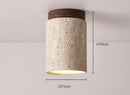 Axyaa Stone Travertine LED Chandelier: Elegant Marble Lighting for Home Décor