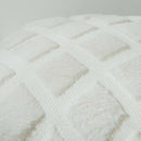 Axyaa Soft Plush White Pillow Covers for Living Room Sofa, Various Sizes
