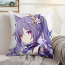 Axyaa Decorative Pillow Covers for Sofa Cushions - Genshin Impact Inspired Home Decor