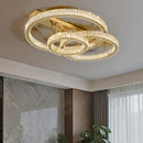 Axyaa Luxury Crystal Chandelier Pendant Light for Living Room Dining Room