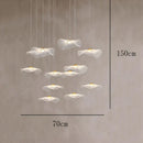 Axyaa LED Chandelier Pendant Lights for Modern Bedroom and Dining Room