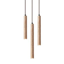 Axyaa Yellow Travertine LED Bedside Chandelier for Wabi-sabi Style Bedroom