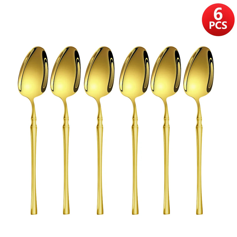 Axyaa Small Waist Gold Cutlery Set - Knife, Fork, Spoon Collection