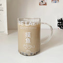 Axyaa Glass Cups with Lid & Straw - Cute Big Drinkware for Coffee, Water, Tea, Juice
